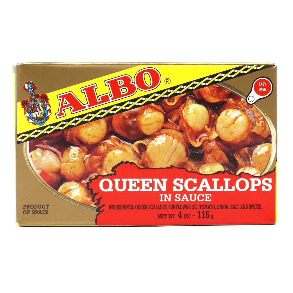 Box of Albo Queen Scallops in Sauce 