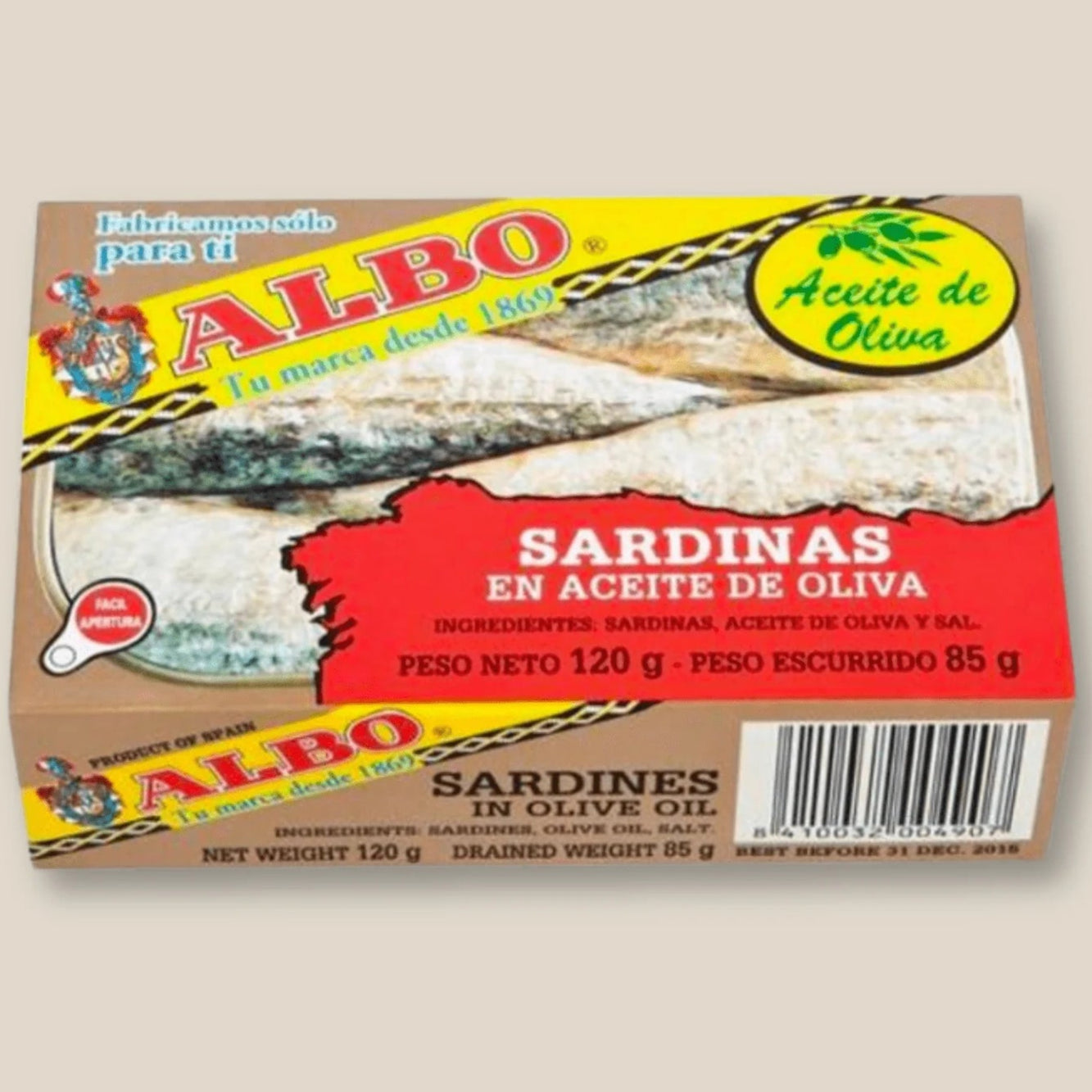 Albo Sardines in Olive Oil - 120g
Success
