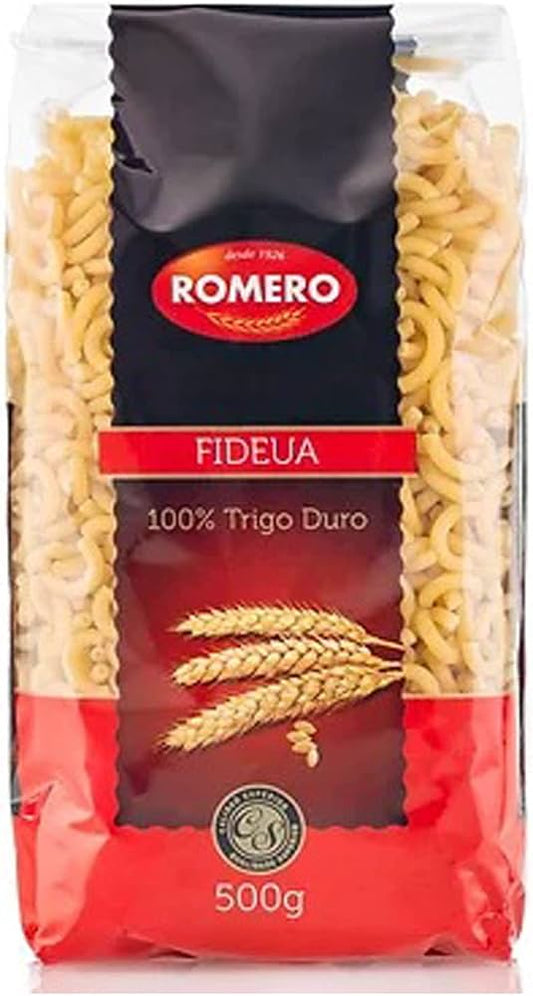 Romero Fideuá Pasta – 100% Durum Wheat 500 g (17.6 oz)