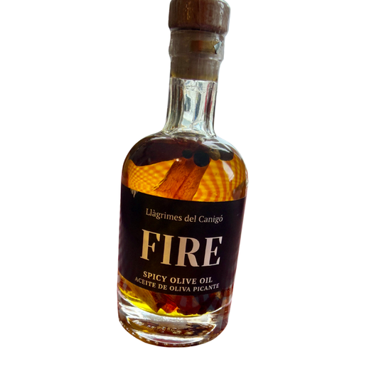 Llàgrimes del Canigó FIRE Spicy Extra Virgin Olive Oil – 3.38 fl oz (100ml)