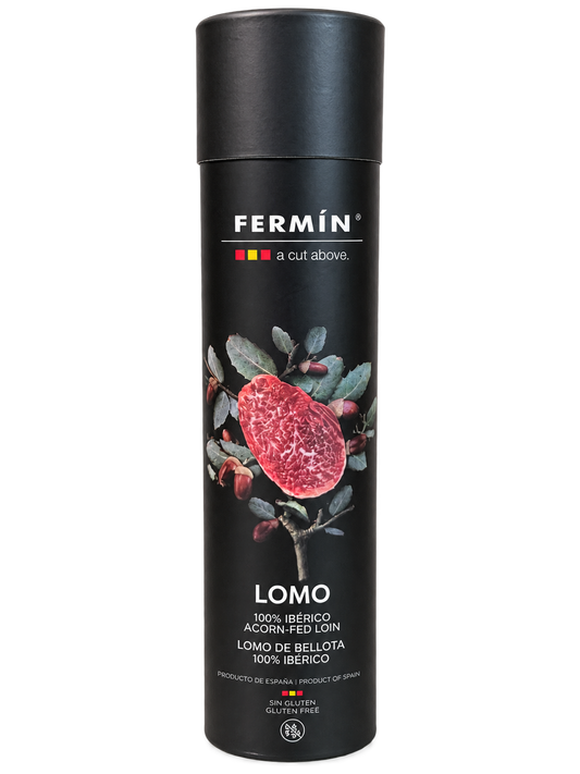 Fermín 100% Ibérico de Bellota Lomo – Whole Piece in Gift Tube (1.7 lb)
